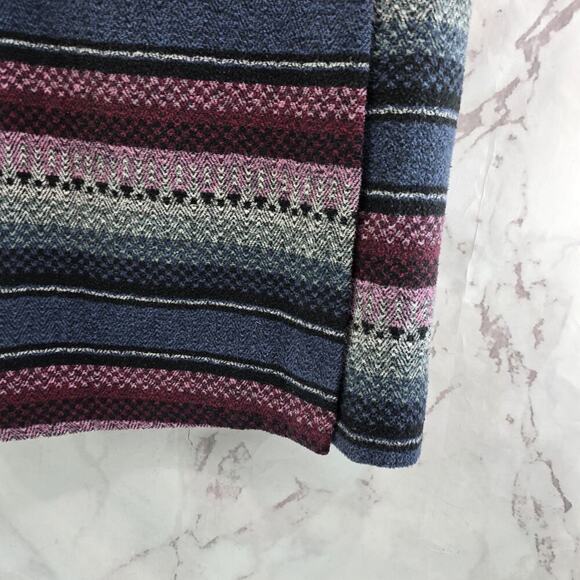 Vintage Southwestern Skirt Womens 29 Medium Maxi Tapestry Blanket Aztec Wrap 90s - Picture 4 of 12